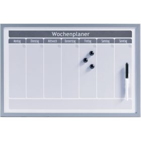 ZELLER Wochenplaner Metall 60x40 cm 11515 weiss