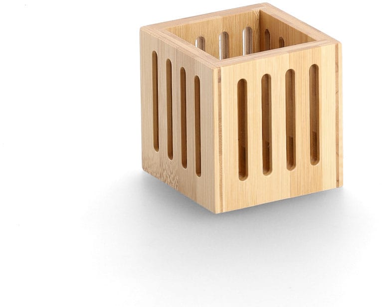 ZELLER-15201-4003368152011 ZELLER Stiftehalter 15201 bambus 8x8x8cm – Hochwertig & günstig bei ShopDeca