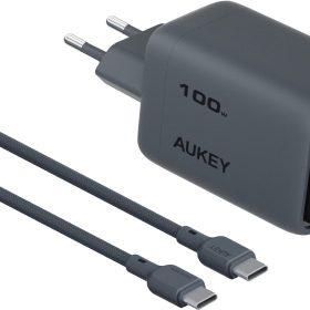 AUKEY Comet Mix 100W GaN 4-Port PD PA-C5 Bundle Cable Bundle