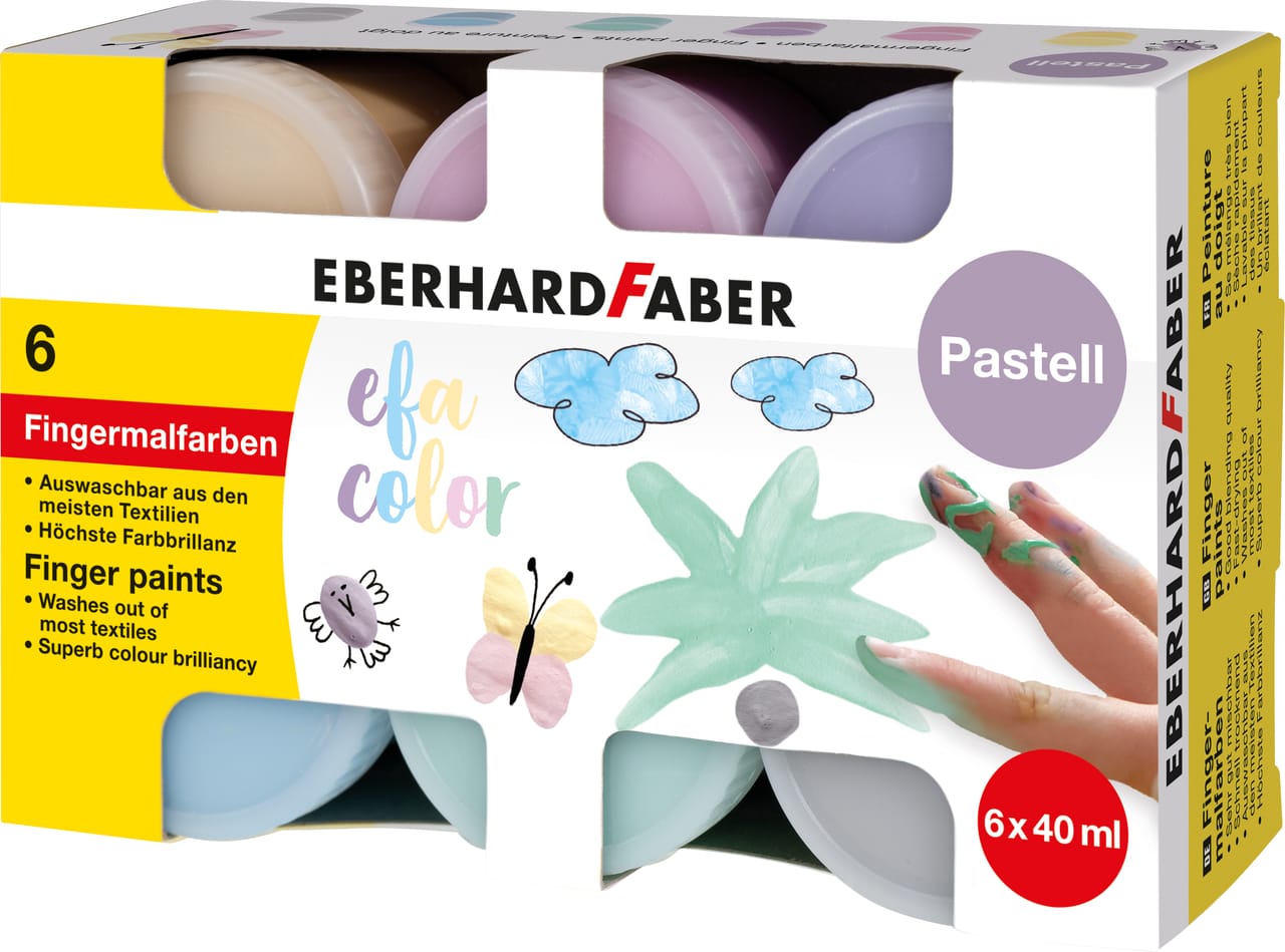 EBERHARD-FABER-578604-4087205786041 EBERHARD FABER Fingermalfarben Pastell 578604 6x40ml – Hochwertig & günstig bei ShopDeca