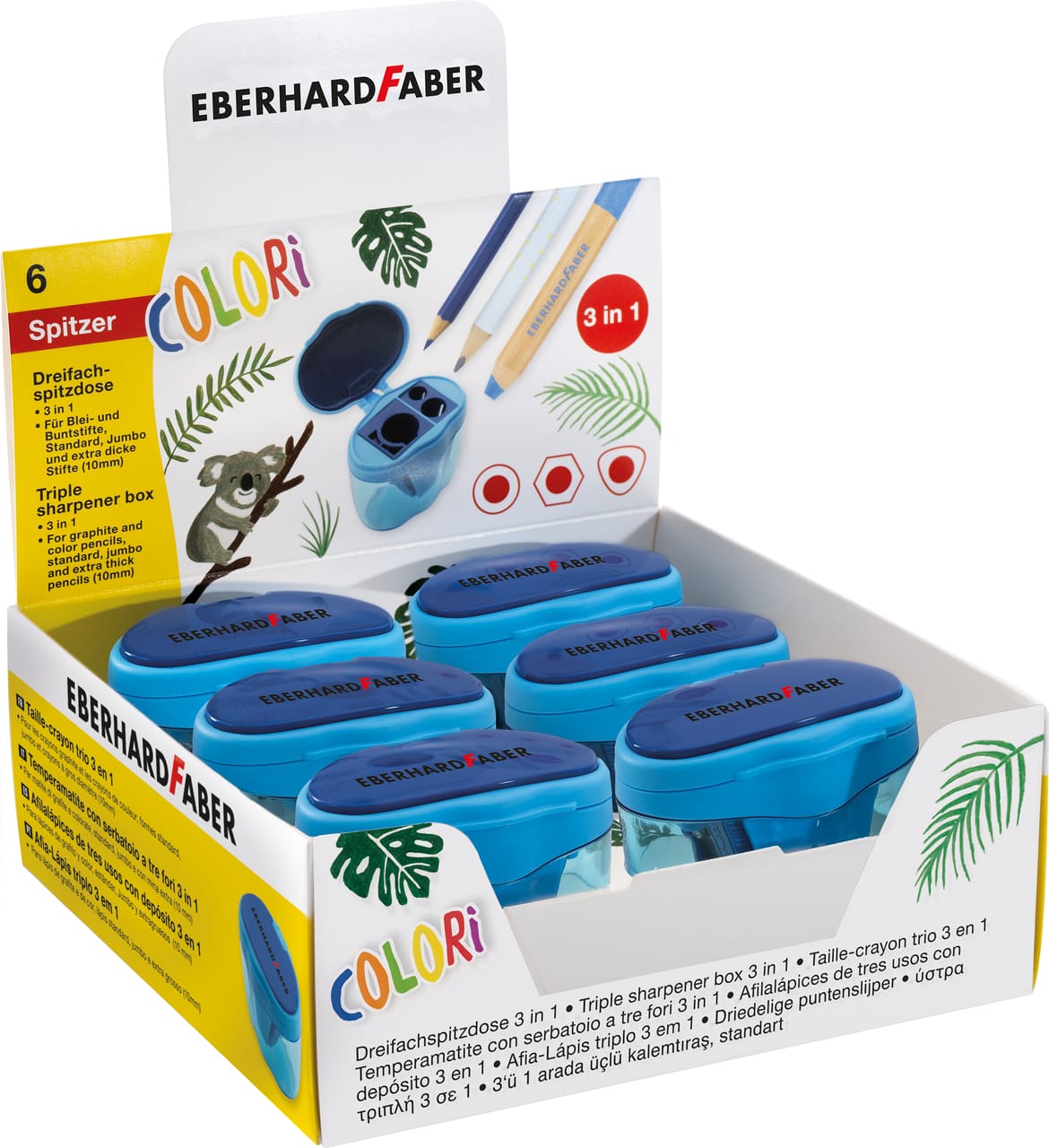 EBERHARD-FABER-585149-4087205851497 EBERHARD FABER Spitzer Colori 585149 blau – Hochwertig & günstig bei ShopDeca