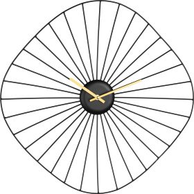 EGLO Wanduhr Matsumoto 50x50cm 425513 schwarz/gold