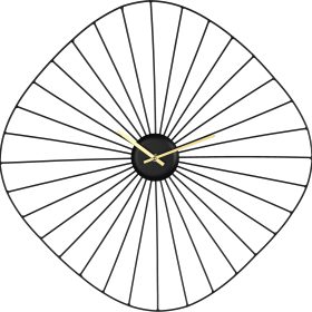 EGLO Wanduhr Matsumoto 60x60cm 425516 schwarz/gold