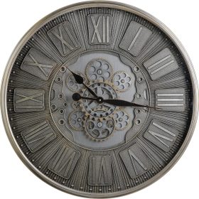 EGLO Wanduhr Kenema 70cm 425518 silber