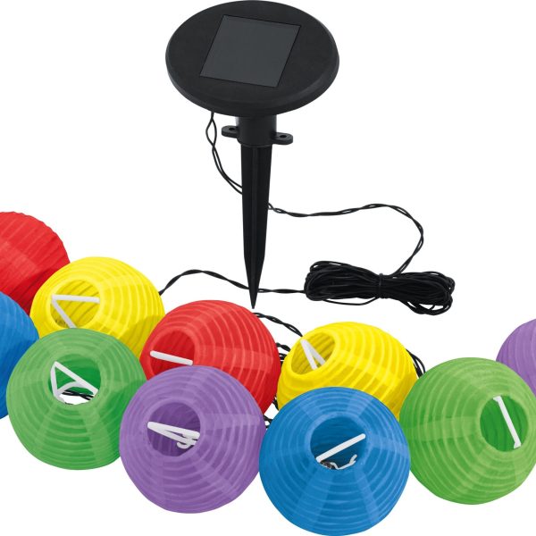 EGLO Lichterkette Z-Solar 4.3m 47339 schwarz, Solar