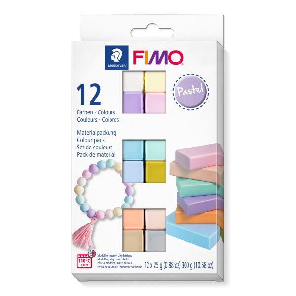 FIMO Modellierset soft 12x25g 8023C12-3 pastel