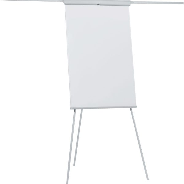 FRANKEN Flipchart X-tra!Line 68x105cm EL-FC22 hellgrau mit Seitenarmen