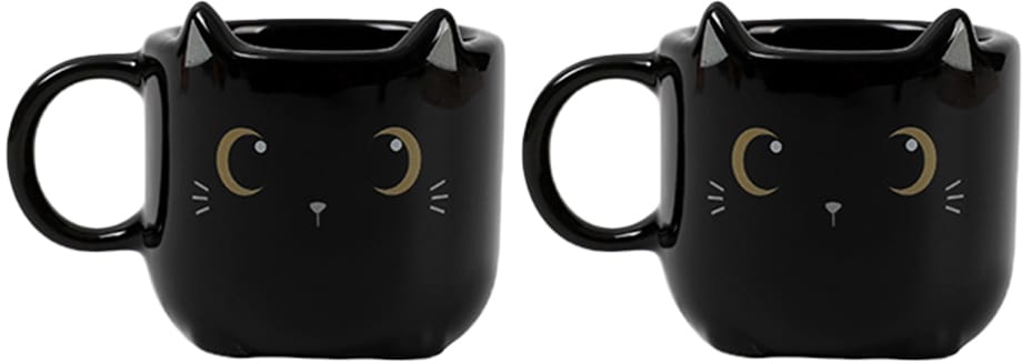 I-TOTAL-XL2520A-8053634000740 I-TOTAL Espressotassen 2er Set XL2520A Black Cat – Hochwertig & günstig bei ShopDeca