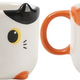 I-TOTAL Espressotassen 2er Set XL2520B Orange Cat