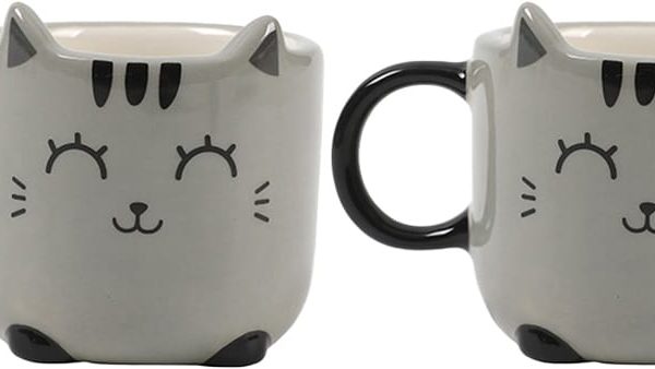 I-TOTAL Espressotassen 2er Set XL2520C Grey Cat