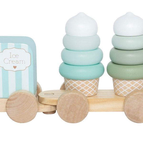 JABADABADO Zug mit Bausteinen 35x7x11cm C2567 Ice Cream