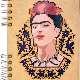 KOMONI Notizbuch Frida Kahlo A5 FRI-FACE5B blanko 90 Blatt