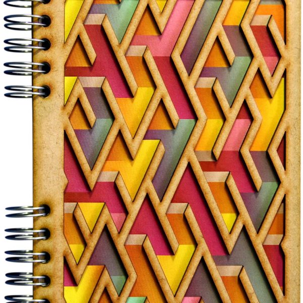 KOMONI Notizbuch Labyrinth A5 LAB5G liniert 90 Blatt