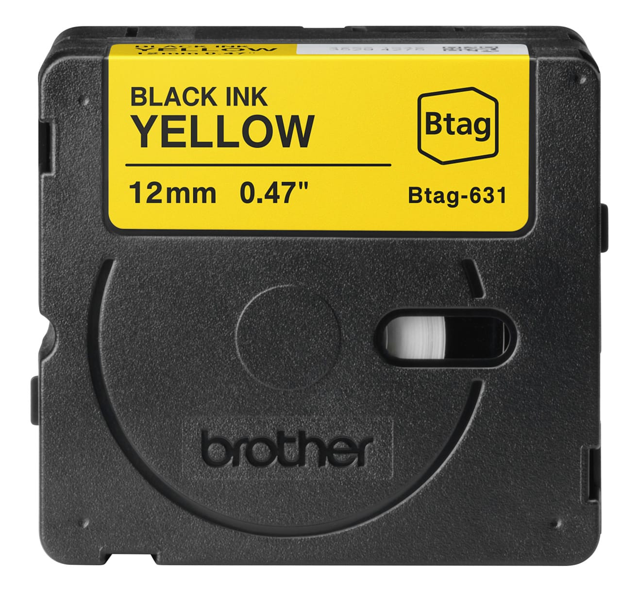 PTOUCH-BTAG-631-4977766836142 PTOUCH Band schwarz/gelb n.laminiert BTAG-631 PT-N10/N20/N25BT 12 mm – Hochwertig & günstig bei ShopDeca