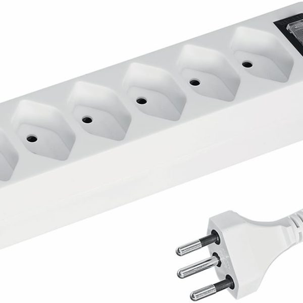 STEFFEN Steckdosenleiste Power Easy 986052203 1.5m, 5xT13, weiss