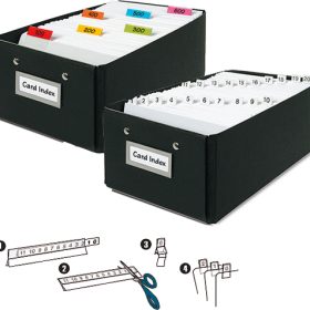 3L Kartenreiter bedruckt 10x150mm 10503 weiss, selbstklebend 5 Stück