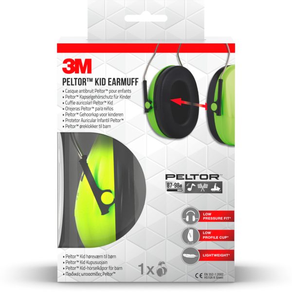 3M Kapselgehörschutz Kid H510AKGC grün 87-98 dB
