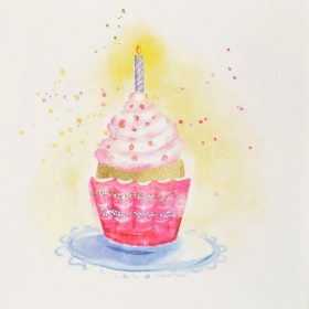 ABC Glückwunschkarte Cupcake 1120001100 15x15cm