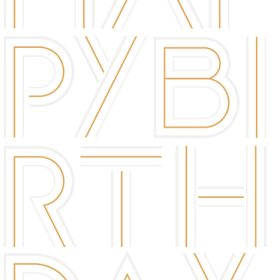ABC Geburtstagskarte B6 51258 Happy Birthday to you