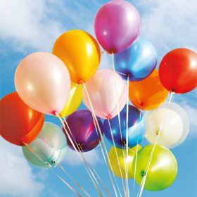 ABC Glückwunschkarte Blanko B6 51825 Farbige Ballons