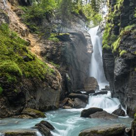 ABC Glückwunschkarte Blanko B6 51861 Wasserfall im Wald