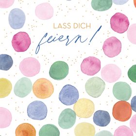 ABC Geburtstagskarte B6 52180 Bunte Konfetti