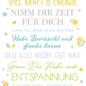 ABC Glückwunscharte Genesung DE B6 52300 Gute Ratschläge