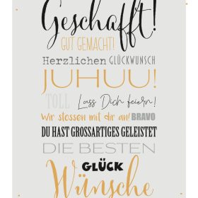 ABC Glückwunschkarte Prüfung DE B6 52305 Bestanden