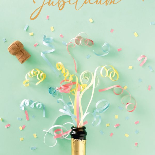 ABC Glückwunschkarte Jubi. DE B6 52314 Champagner