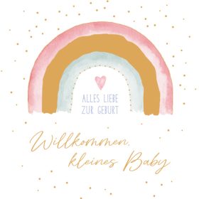ABC Glückwunschkarte Baby B6 52654 Regenbogen