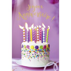ABC Geburtstagskarte FR B6 53063 Torte