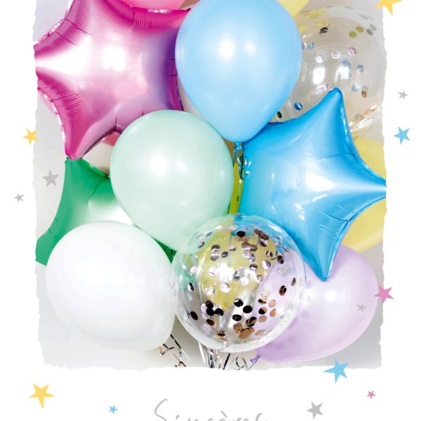 ABC Geburtstagskarte FR B6 53220 Ballons
