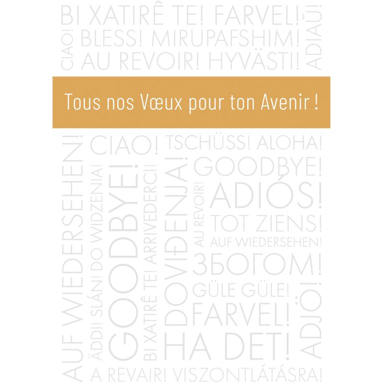 ABC Abschiedskarte FR A4 53401 Gold Text