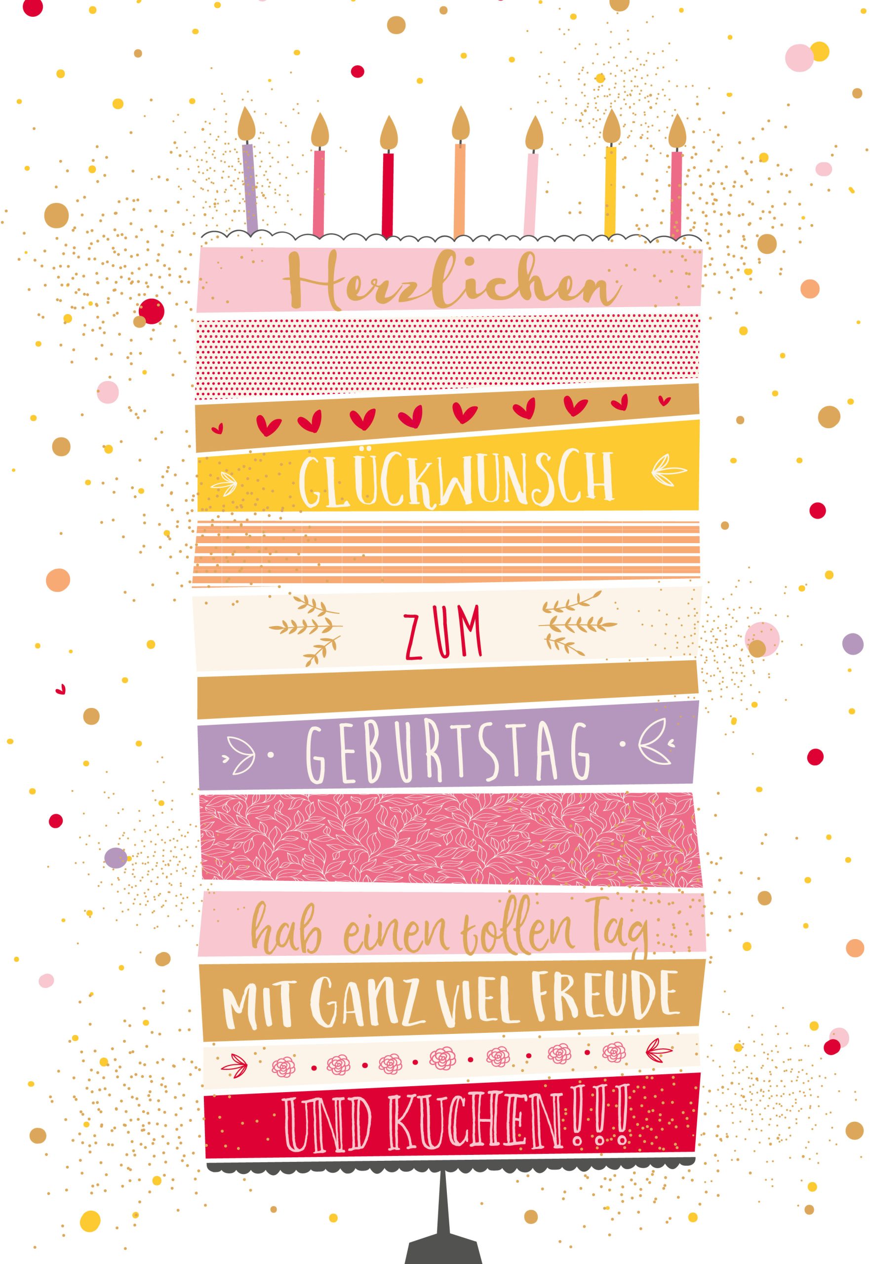 ABC-53943-7611119212654 ABC Geburtstagskarte A4 53943 Torte – Hochwertig & günstig bei ShopDeca