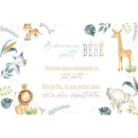 ABC Glückwunschkarte Baby FR B6 8442 Tiere