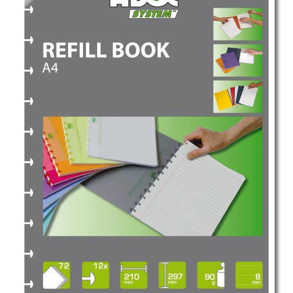 ADOC Ersatzblätter A4 6811.600 liniert 72 Blatt