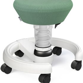 AERIS Kindersitzhocker Swoppster 120WHWHHQ05 grün/weiss, mit Rollen