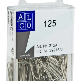 ALCO Büroklammern 26mm 212A eckig, verzinkt 125 Stück