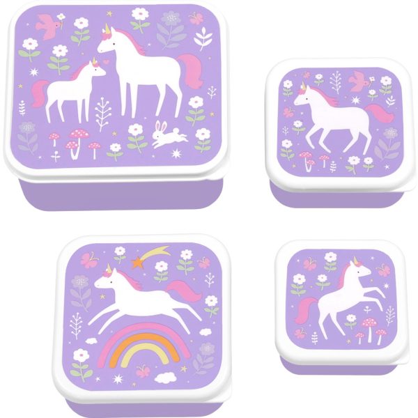 ALLC Lunch & Snackbox Set SBSEUD73 Unicorn dreams