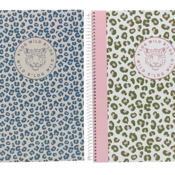 ANCOR Spiralbuch A5 WILD 104660 assort., lines, 90g 80 Bl.