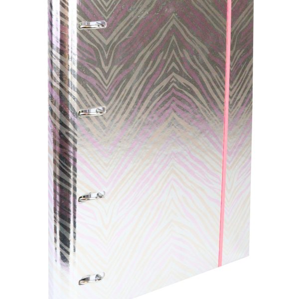 ANCOR Ringbuch Pink Zebra 112771 pink 4 Ring A4, Divid./Refill