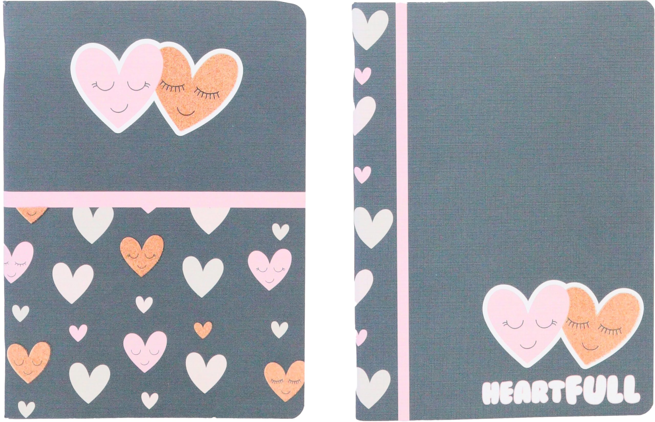 ANCOR-118247-5604730118247 ANCOR Notizheft A4 118247 B'LOG HEARTS,90g,liniert 48Bl. – Hochwertig & günstig bei ShopDeca