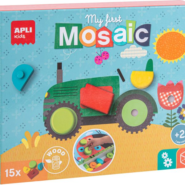 APLI KIDS Mosaikspiel 17652 15 Holzklötze