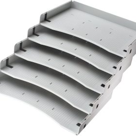 APOLLO Schrägablagen-Set VACSA grau, für Rollcontainer 5 Stk.