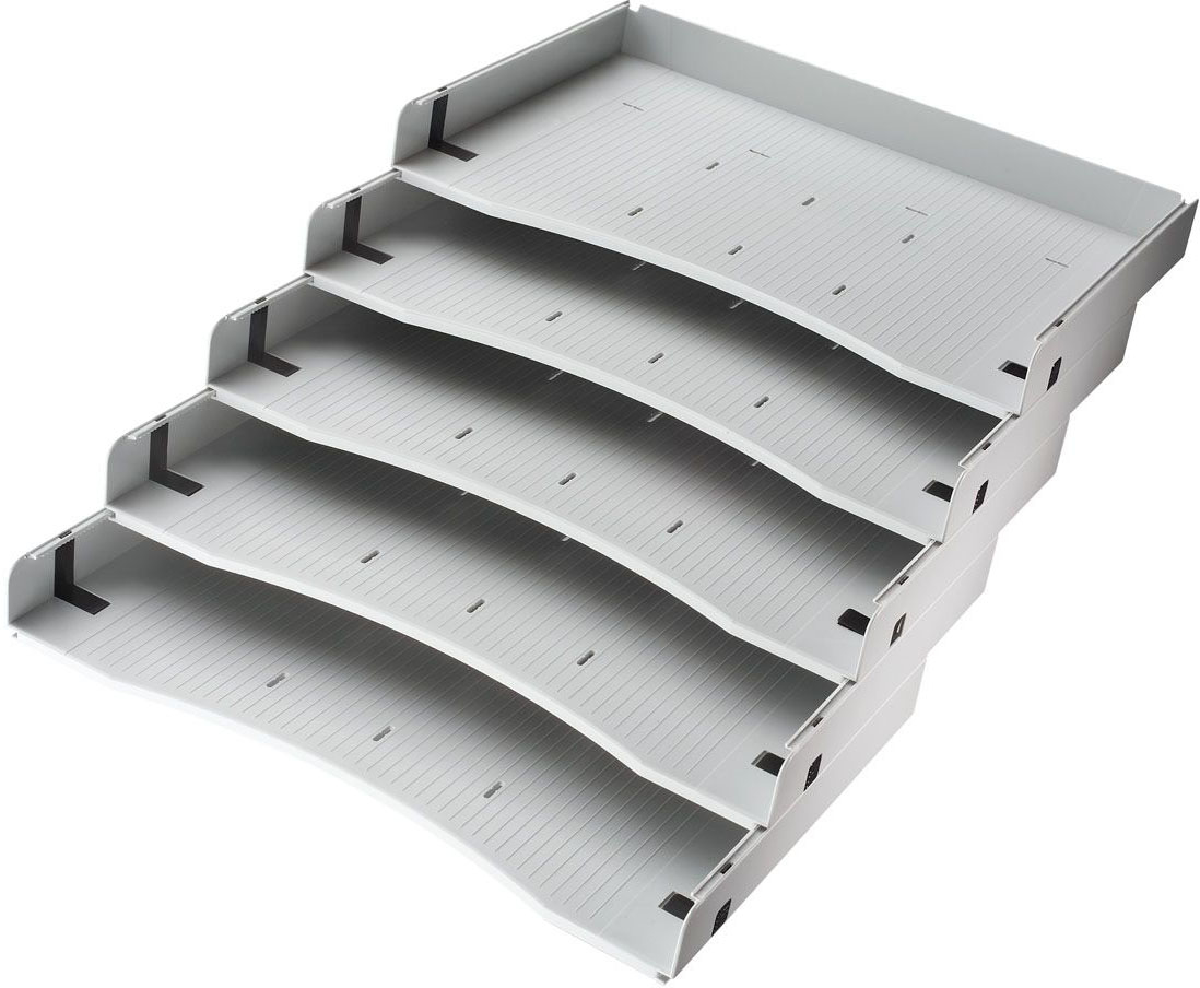 APOLLO-VACSA-4032062002483 APOLLO Schrägablagen-Set VACSA grau, für Rollcontainer 5 Stk. – Hochwertig & günstig bei ShopDeca