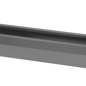APOLLO Kabelwanne 126cm VK16/G graphit, für 160cm Tische