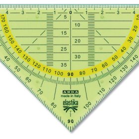 ARDA Geodreieck Elastika 45° 16cm ELGEO300 Hellgrün transparent