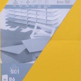 ARTOZ Karten 1001 B6 107362262 220g, sonnengelb 5 Stück