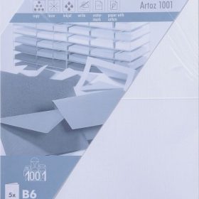 ARTOZ Karten 1001 B6 107362262 220g, blütenweiss 5 Blatt