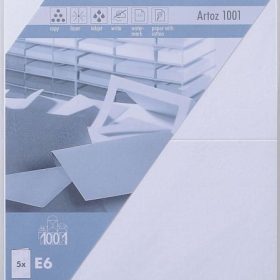 ARTOZ Karten 1001 E6 107372262 220g, blütenweiss 5 Blatt